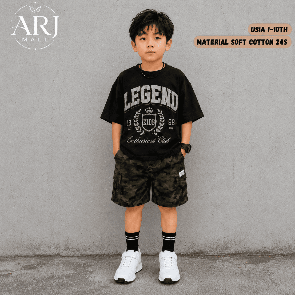Kaos Boxy Hitam Premium