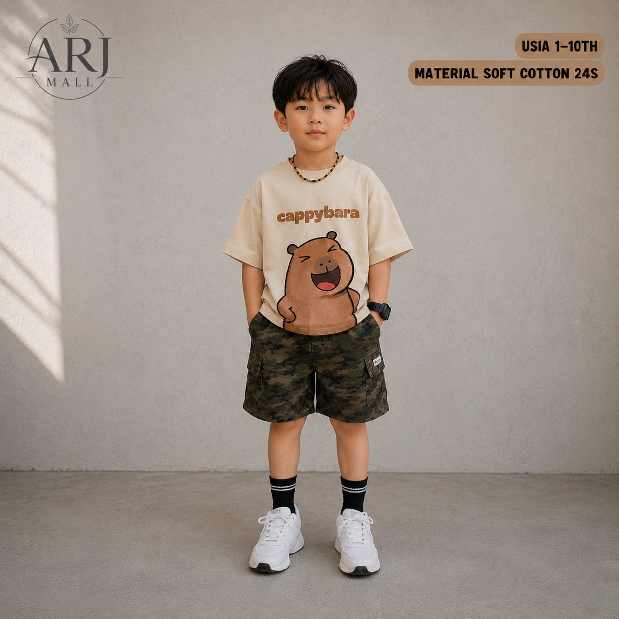 Kaos Boxy Cream Cappy