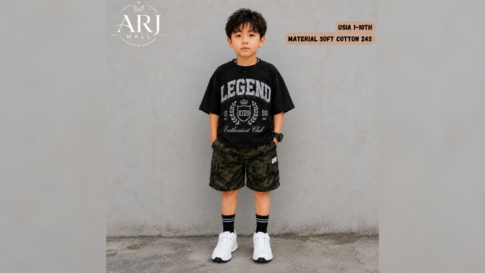 Kaos Boxy Legend Hitam