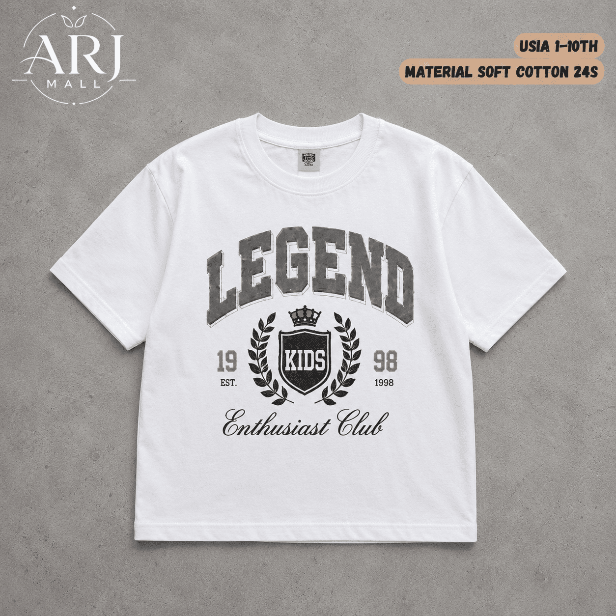 Kaos Boxy Legend Putih